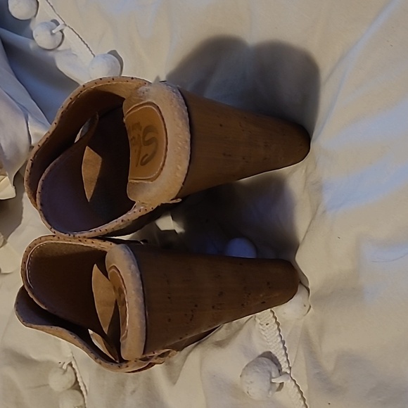 Sbicca Declan Suede Slide Platform Wedge Sandals - Picture 3 of 6